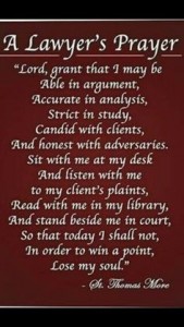 A Lawyer's Prayer